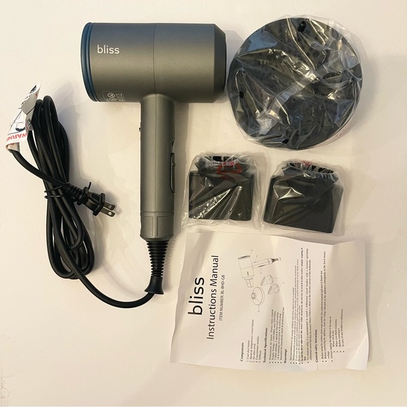 BLISS Bladeless Supersonic Hair Blow Dryer NEW - Picture 5 of 5